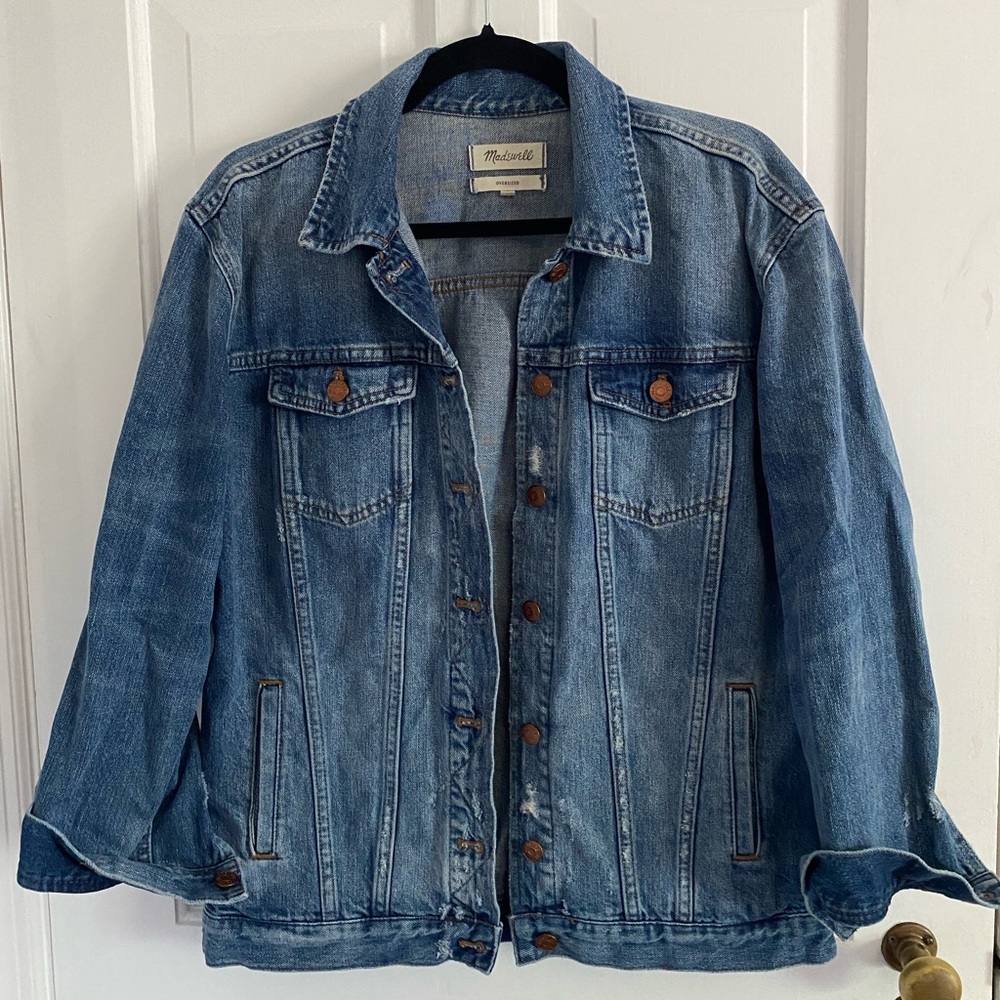 Madewell The Oversized Jean Jacket in Wortham wash